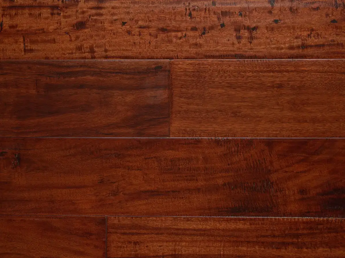 Artisan Hardwood Canyon Estate Acacia Cocoa Brown Engineered Hardwood, installed in a room