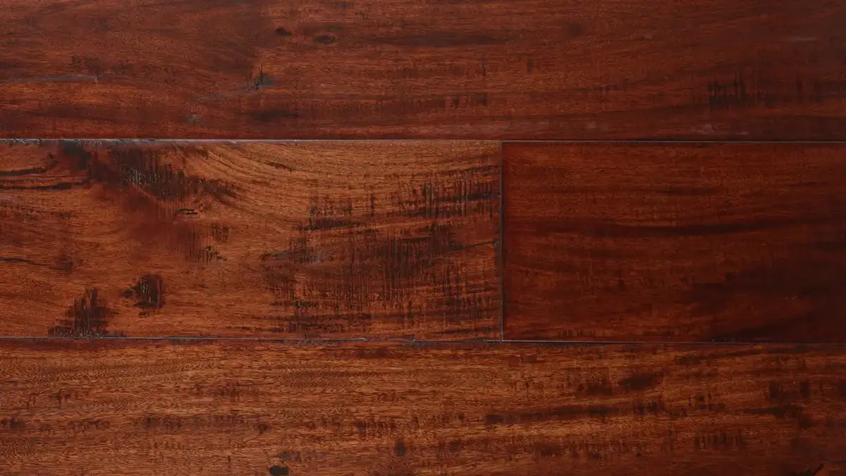 Artisan Hardwood Timberline Acacia Cocoa Brown Engineered Hardwood, installed in a room