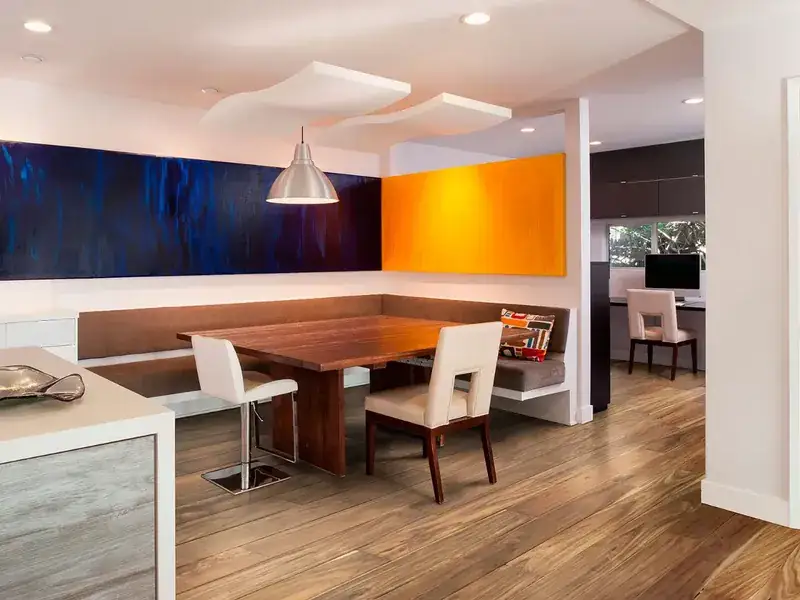 Artisan Hardwood Canyon Estate Acacia Natural Engineered Hardwood, installed in a room