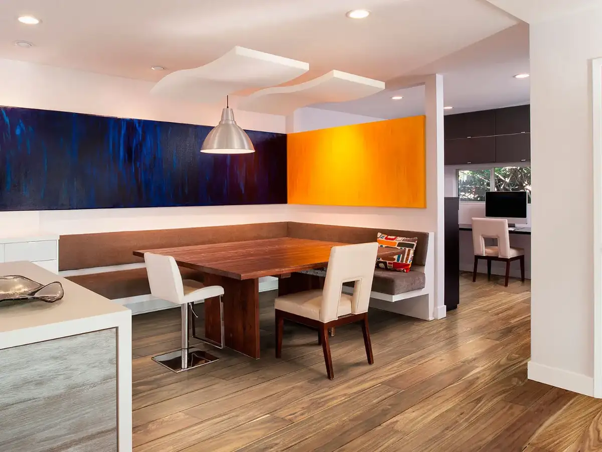 Artisan Hardwood Canyon Estate Acacia Natural Engineered Hardwood, installed in a room