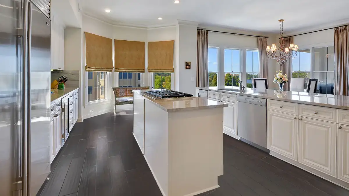Artisan Hardwood Timberline Birch Espresso Engineered Hardwood, installed in a room