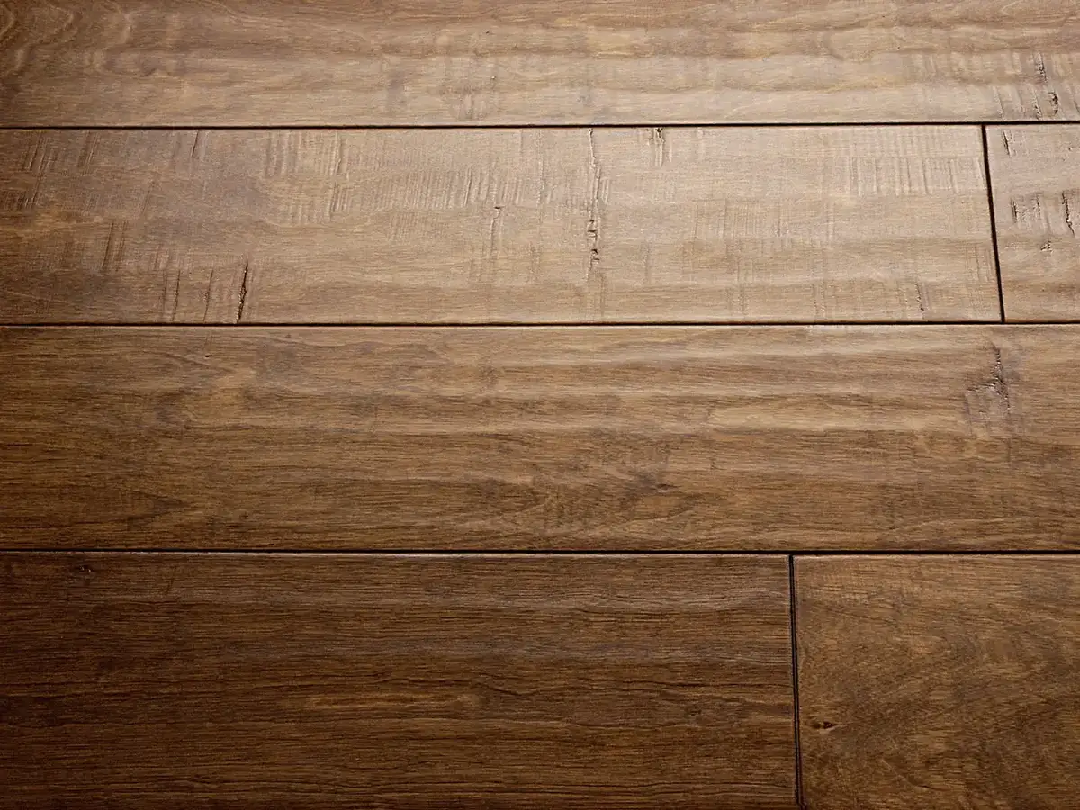 Artisan Hardwood Canyon Estate Birch Harvest Engineered Hardwood, installed in a room