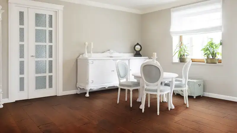 Artisan Hardwood Timberline Birch Pecan Engineered Hardwood, installed in a room