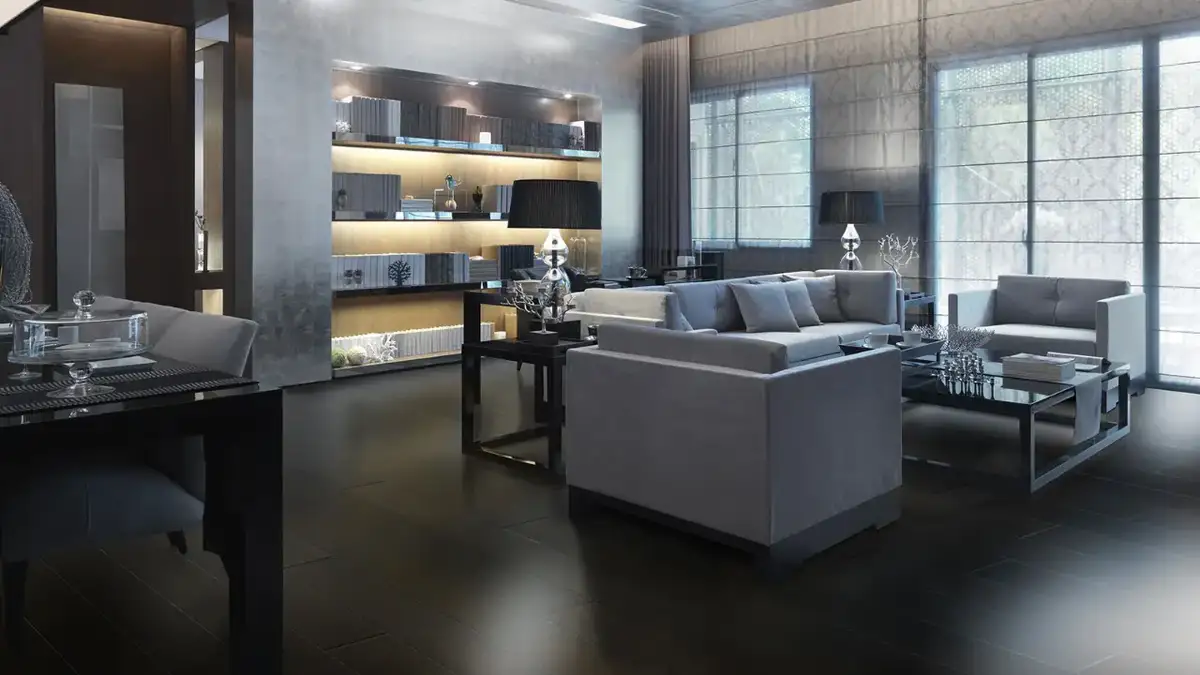 Artisan Hardwood Palazzo Brazilian Cherry Ipe Hardwood Engineered Hardwood, installed in a room