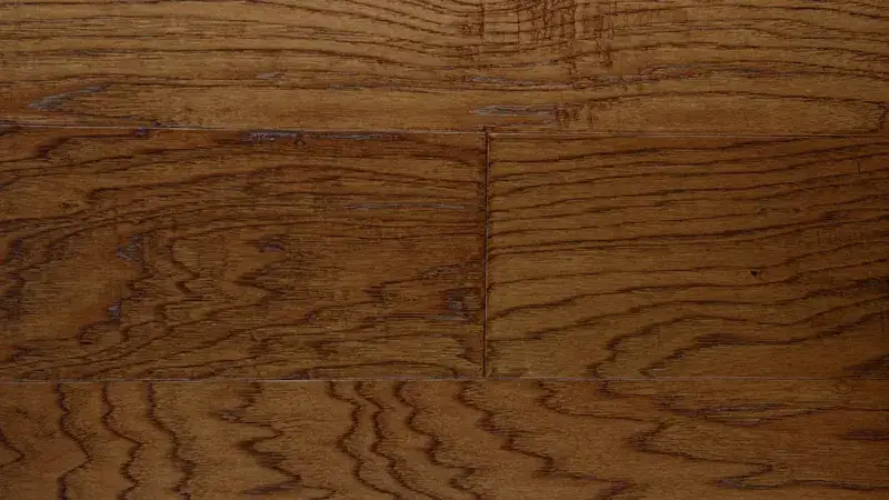 Artisan Hardwood Timberline Hickory Barrel Engineered Hardwood, installed in a room