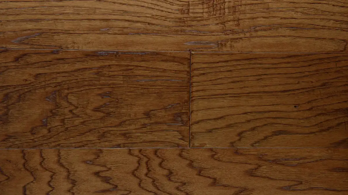 Artisan Hardwood Timberline Hickory Barrel Engineered Hardwood, installed in a room