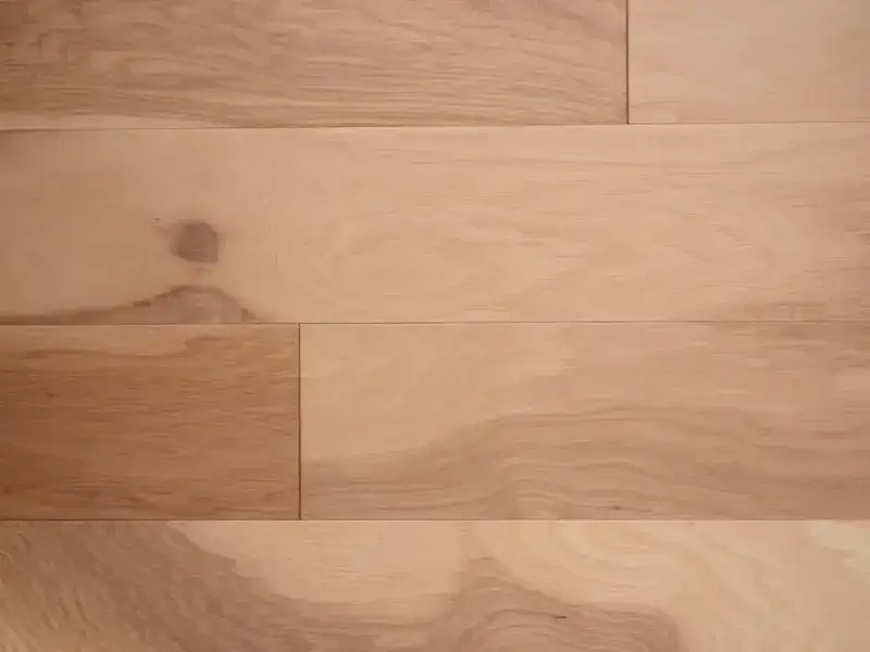 Artisan Hardwood Canyon Estate Hickory Natural Engineered Hardwood, installed in a room
