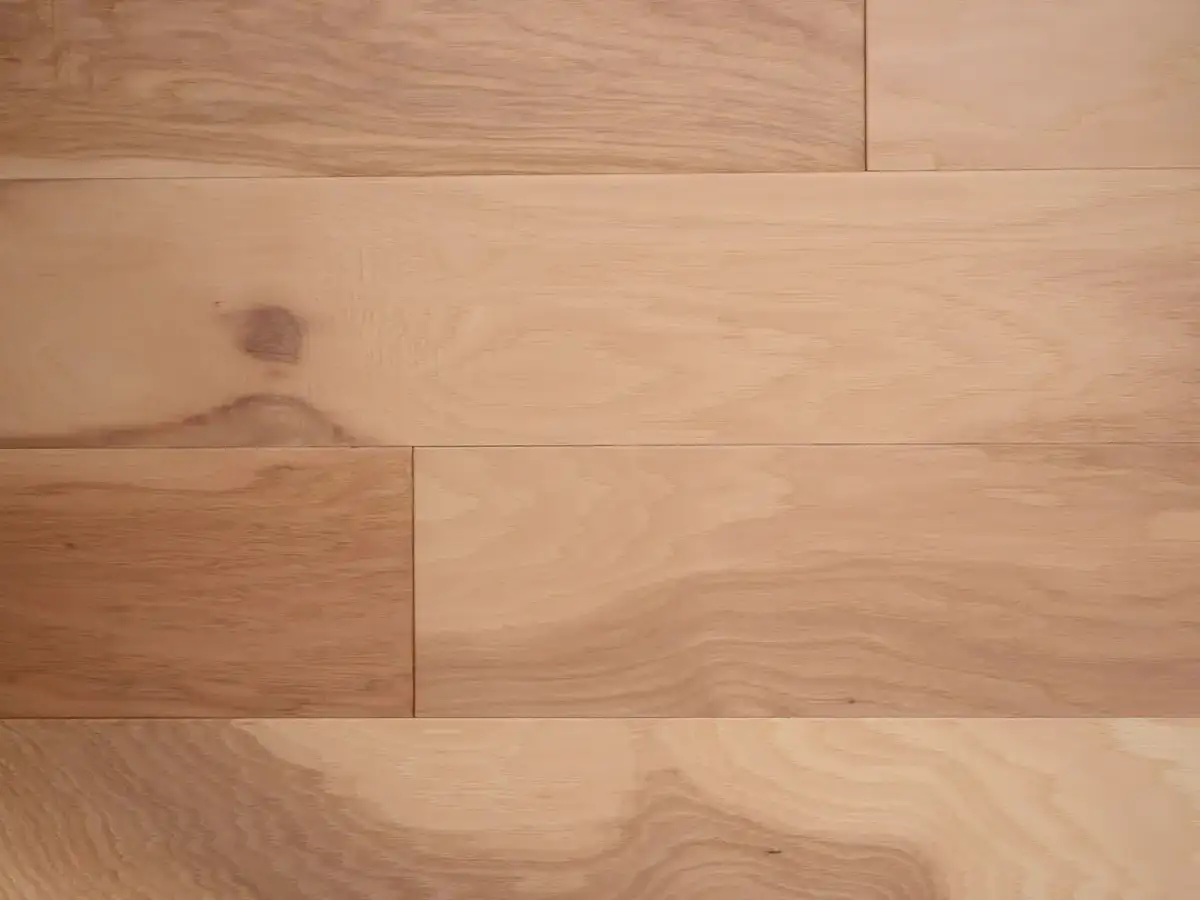 Artisan Hardwood Canyon Estate Hickory Natural Engineered Hardwood, installed in a room