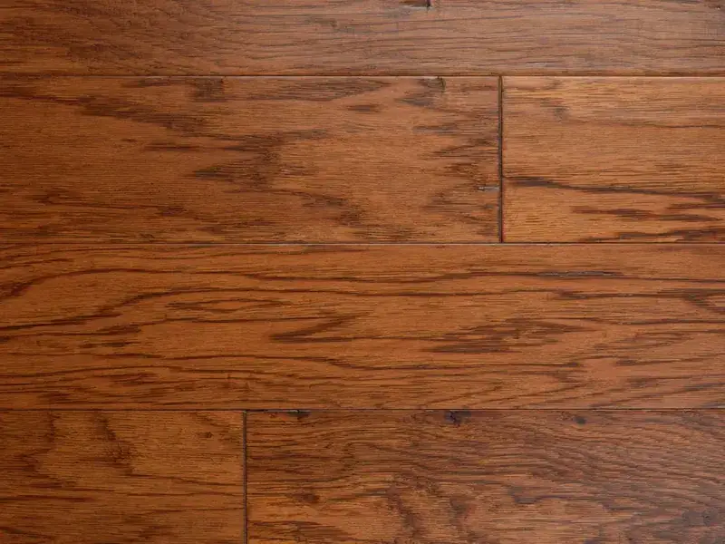 Artisan Hardwood Canyon Estate Hickory Sorghum Engineered Hardwood, installed in a room