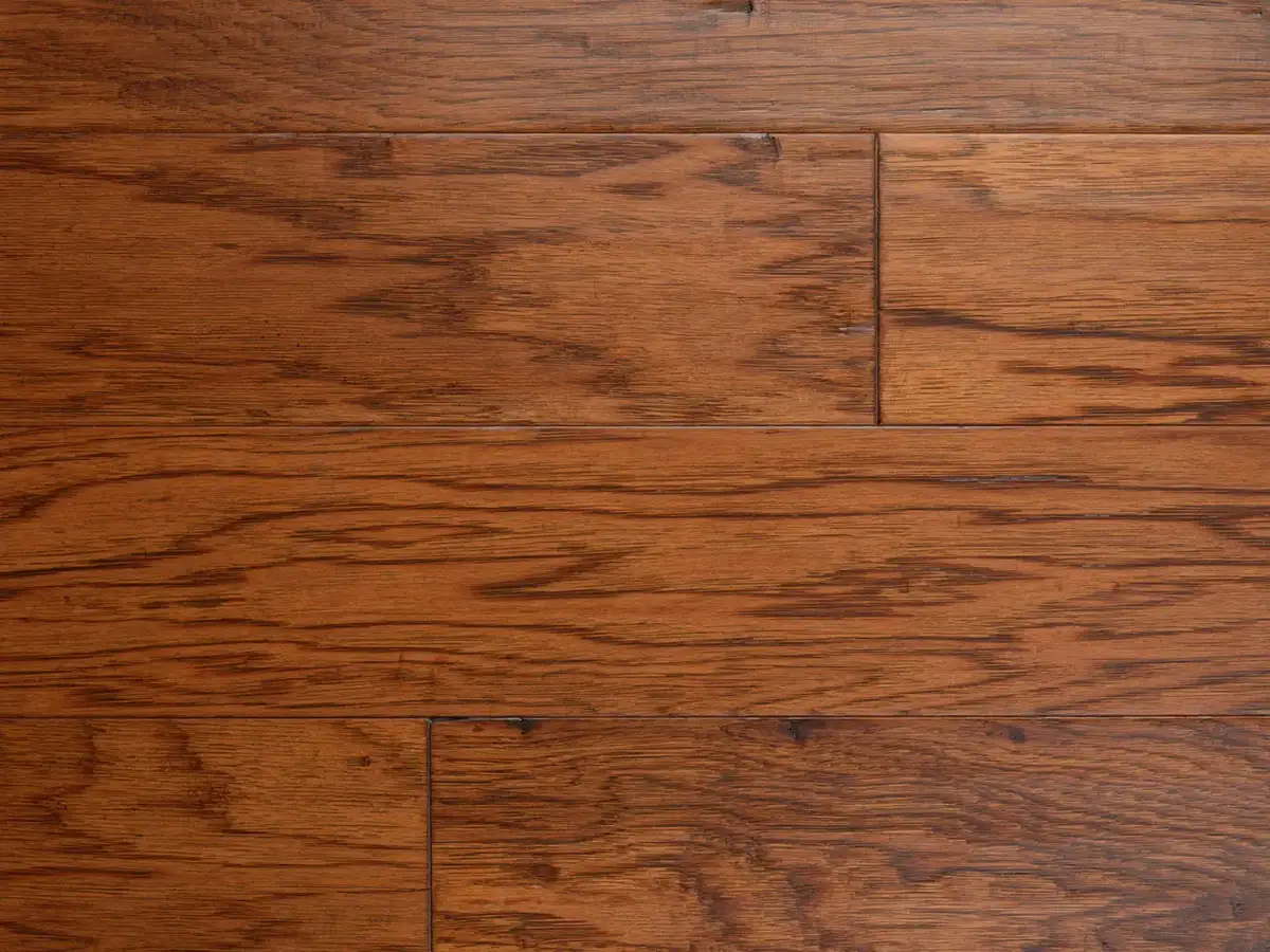 Artisan Hardwood Canyon Estate Hickory Sorghum Engineered Hardwood, installed in a room