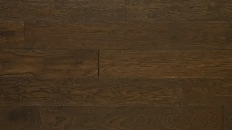 Artisan Hardwood Canyon Estate Oak Dark Mocha Engineered Hardwood, installed in a room