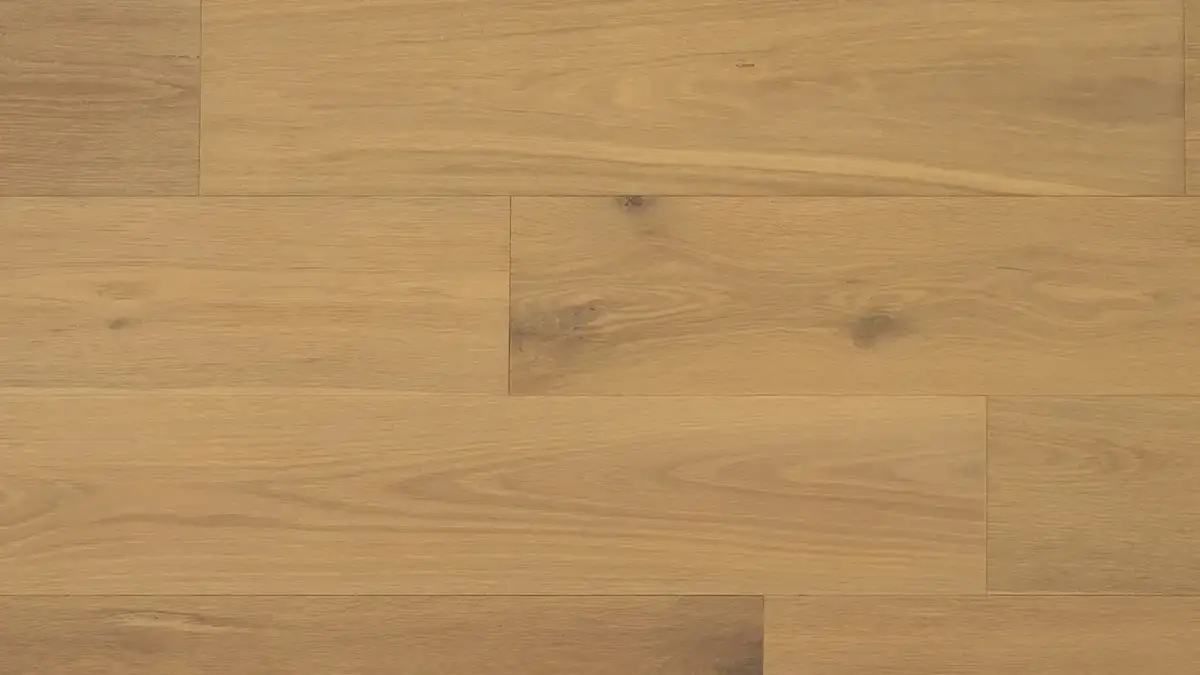 Artisan Hardwood Canyon Estate Oak Palomino Engineered Hardwood, installed in a room