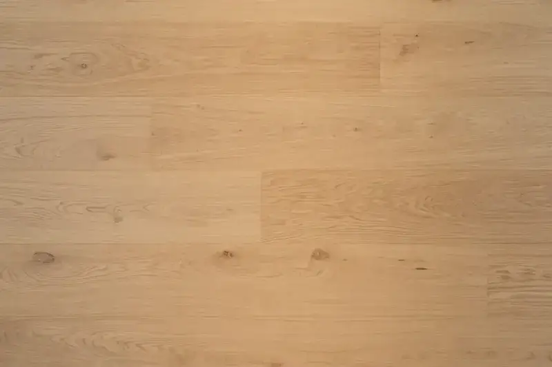 Bergamo Floors Oak Lasa Bene European White Oak Engineered Hardwood, installed in a room