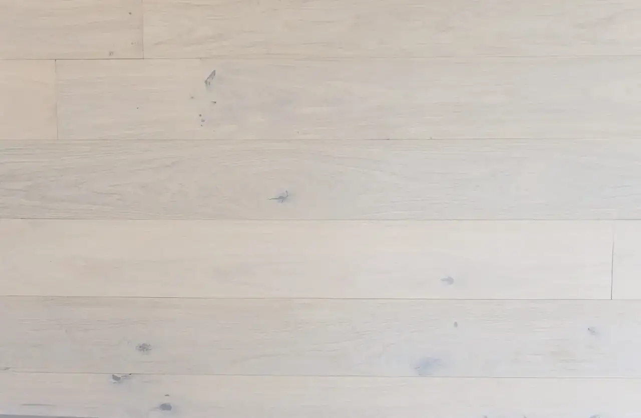 Bergamo Floors Oak 7-1/2″ Plank Oak Pisa European Oak Engineered Hardwood, installed in a room