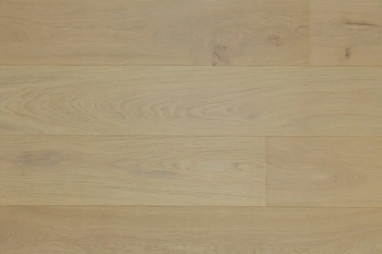 Bergamo Floors Oak 7-1/2″ Plank Oak Turin European White Oak Engineered Hardwood, installed in a room