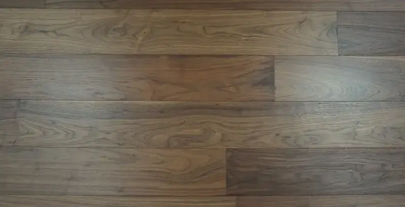 Bergamo Floors Walnut Seta Engineered Hardwood, installed in a room