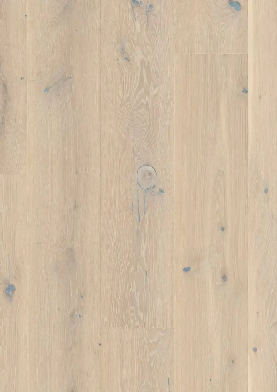 BOEN Chaletino Oak Pale White European Oak Engineered Hardwood, installed in a room