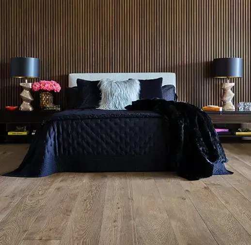 California Classics Louvre Rembrandt French Oak Engineered Hardwood, installed in a room