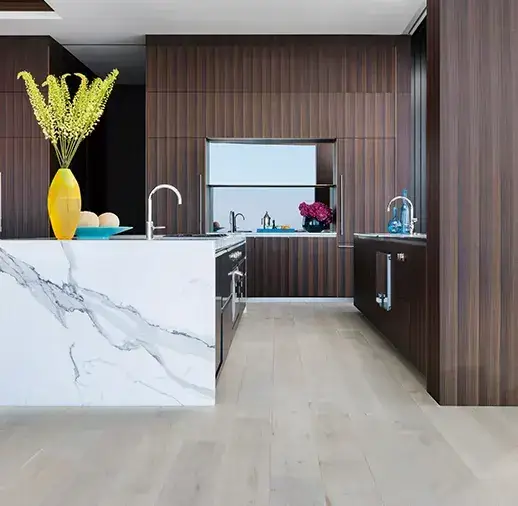 California Classics Mediterranean Bilbao French Oak Engineered Hardwood, installed in a room