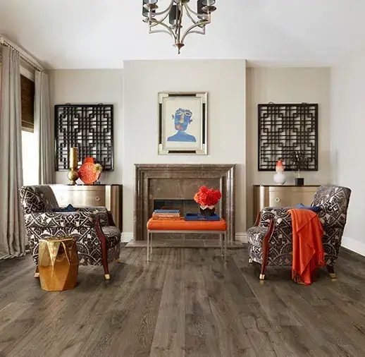 California Classics Mediterranean Calabria French Oak Engineered Hardwood, installed in a room