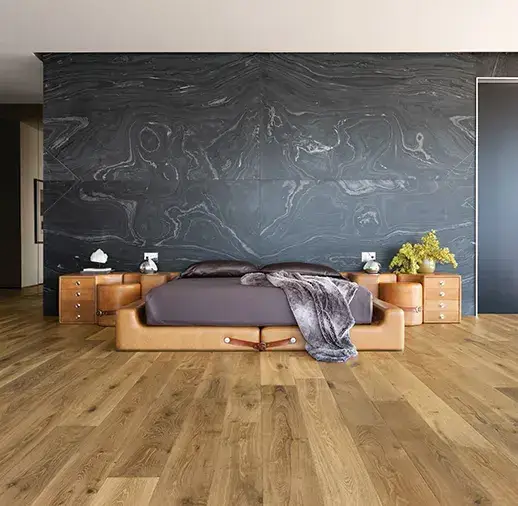 California Classics Mediterranean Cannes French Oak Engineered Hardwood, installed in a room