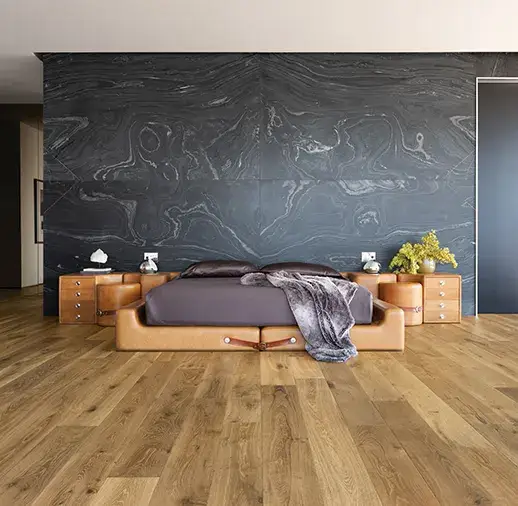 California Classics Mediterranean Cannes French Oak Engineered Hardwood, installed in a room