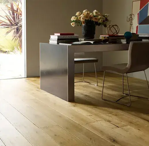 California Classics Mediterranean Ligurian French Oak Engineered Hardwood, installed in a room