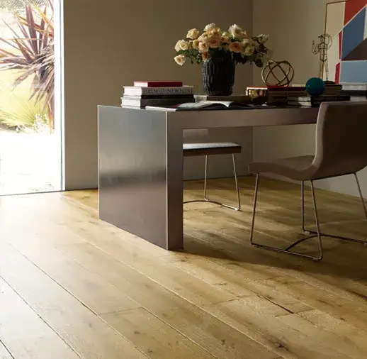 California Classics Mediterranean Ligurian French Oak Engineered Hardwood, installed in a room