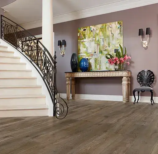 California Classics Mediterranean Positano French Oak Engineered Hardwood, installed in a room