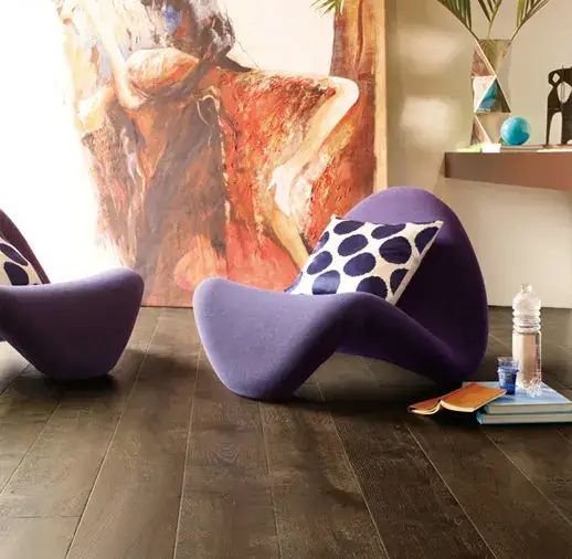 California Classics Mediterranean Sargon French Oak Engineered Hardwood, installed in a room