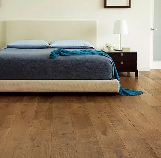 California Classics Mediterranean Tyrrhenian French Oak Engineered Hardwood, installed in a room