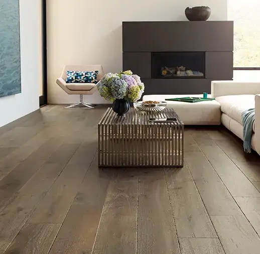California Classics Mediterranean Valldemossa French Oak Engineered Hardwood, installed in a room