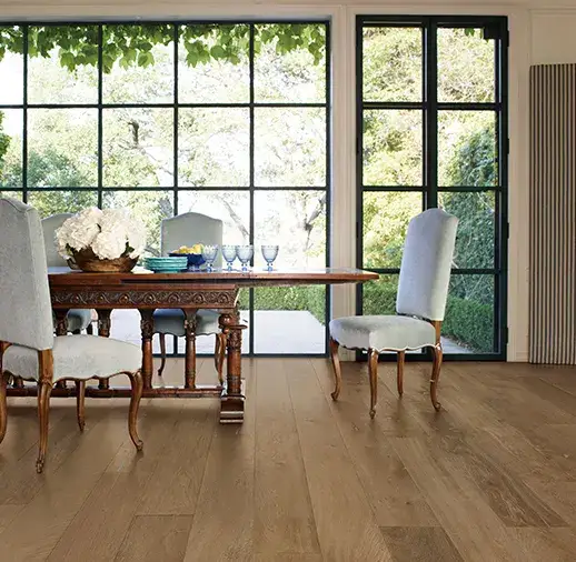 California Classics Mediterranean Vinaros French Oak Engineered Hardwood, installed in a room