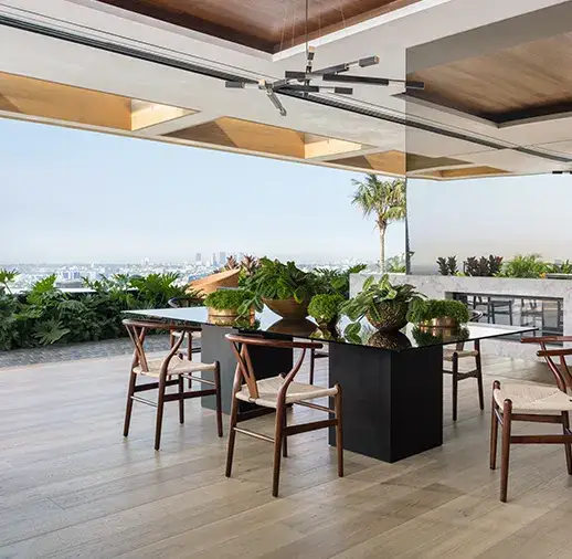 California Classics Mediterranean 9.5 Marisol French Oak Engineered Hardwood, installed in a room