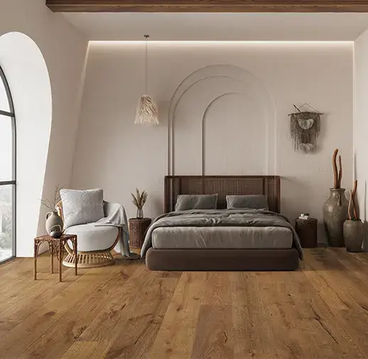 California Classics Taverne Cheyenne French Oak Engineered Hardwood, installed in a room