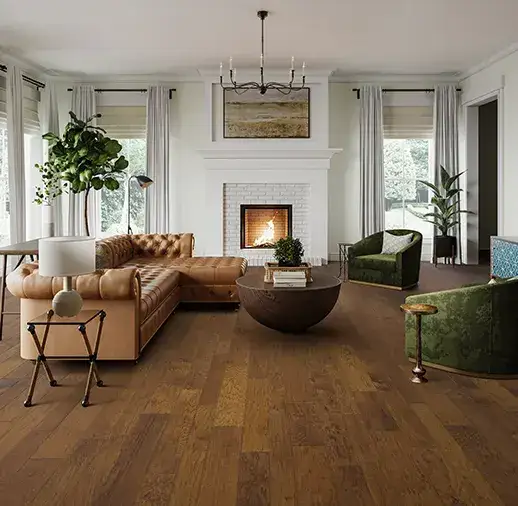 California Classics Timeless Classics Aspen Hickory Engineered Hardwood, installed in a room