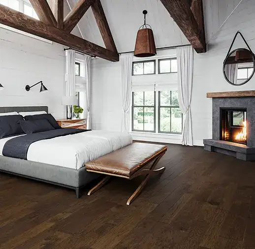 California Classics Timeless Classics Bend Hickory Engineered Hardwood, installed in a room