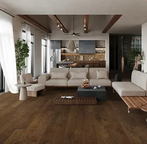 California Classics Timeless Classics Breckenridge Hickory Engineered Hardwood, installed in a room