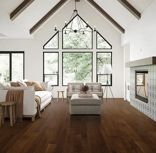 California Classics Timeless Classics Calabasas Maple Engineered Hardwood, installed in a room