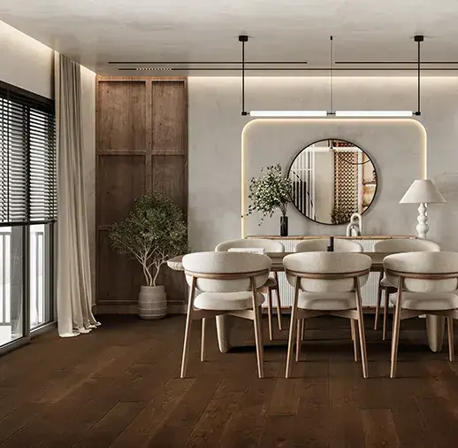 California Classics Timeless Classics Kalispell Maple Engineered Hardwood, installed in a room