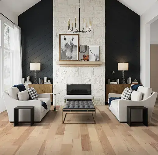 California Classics Timeless Classics Moab Hickory Engineered Hardwood, installed in a room