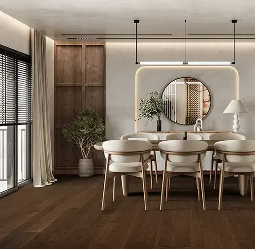 California Classics Timeless Classics Sedona Maple Engineered Hardwood, installed in a room