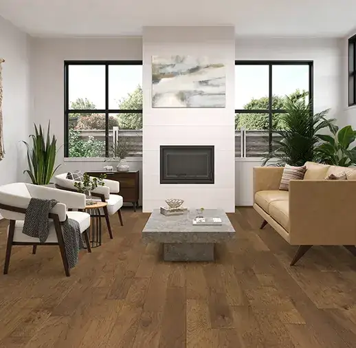 California Classics Timeless Classics Telluride Hickory Engineered Hardwood, installed in a room