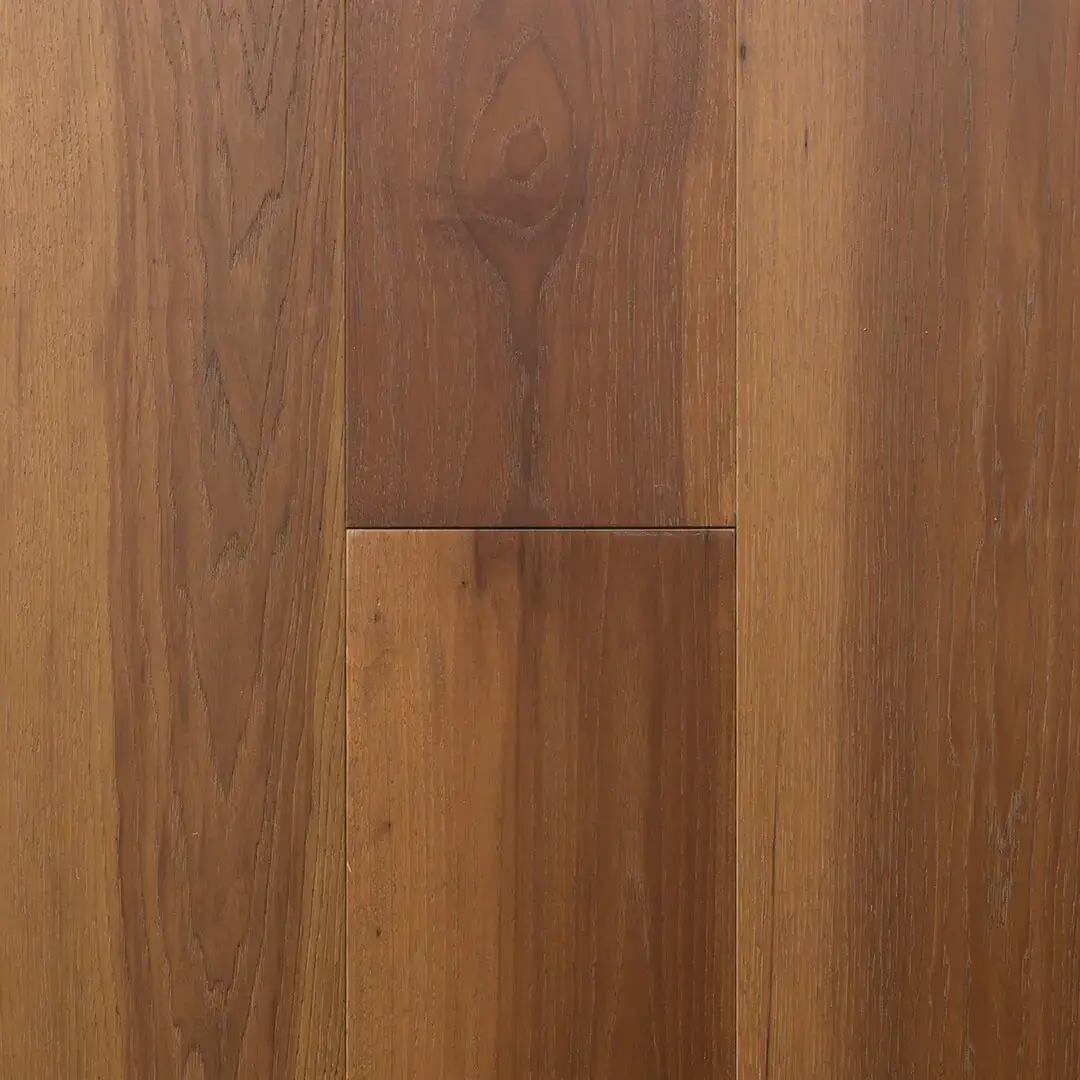 The Colonial Collection 7-1/2″ Plank Plymouth American Hickory Engineered Hardwood, installed in a room