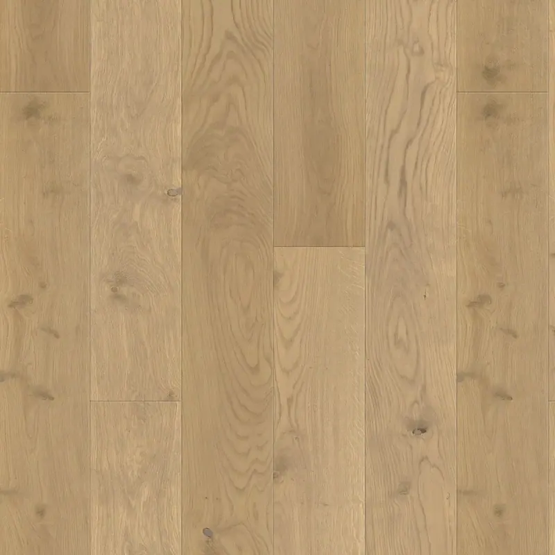 DuChateau Atelier Aether European Oak Engineered Hardwood, installed in a room