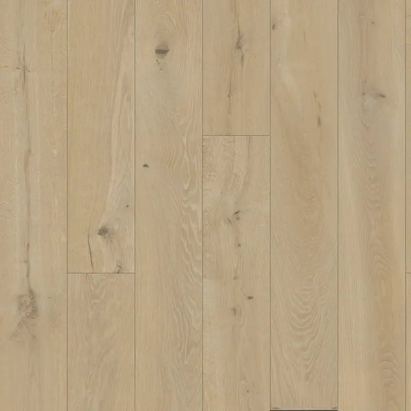 DuChateau Atelier Alpenglow European Oak Engineered Hardwood, installed in a room
