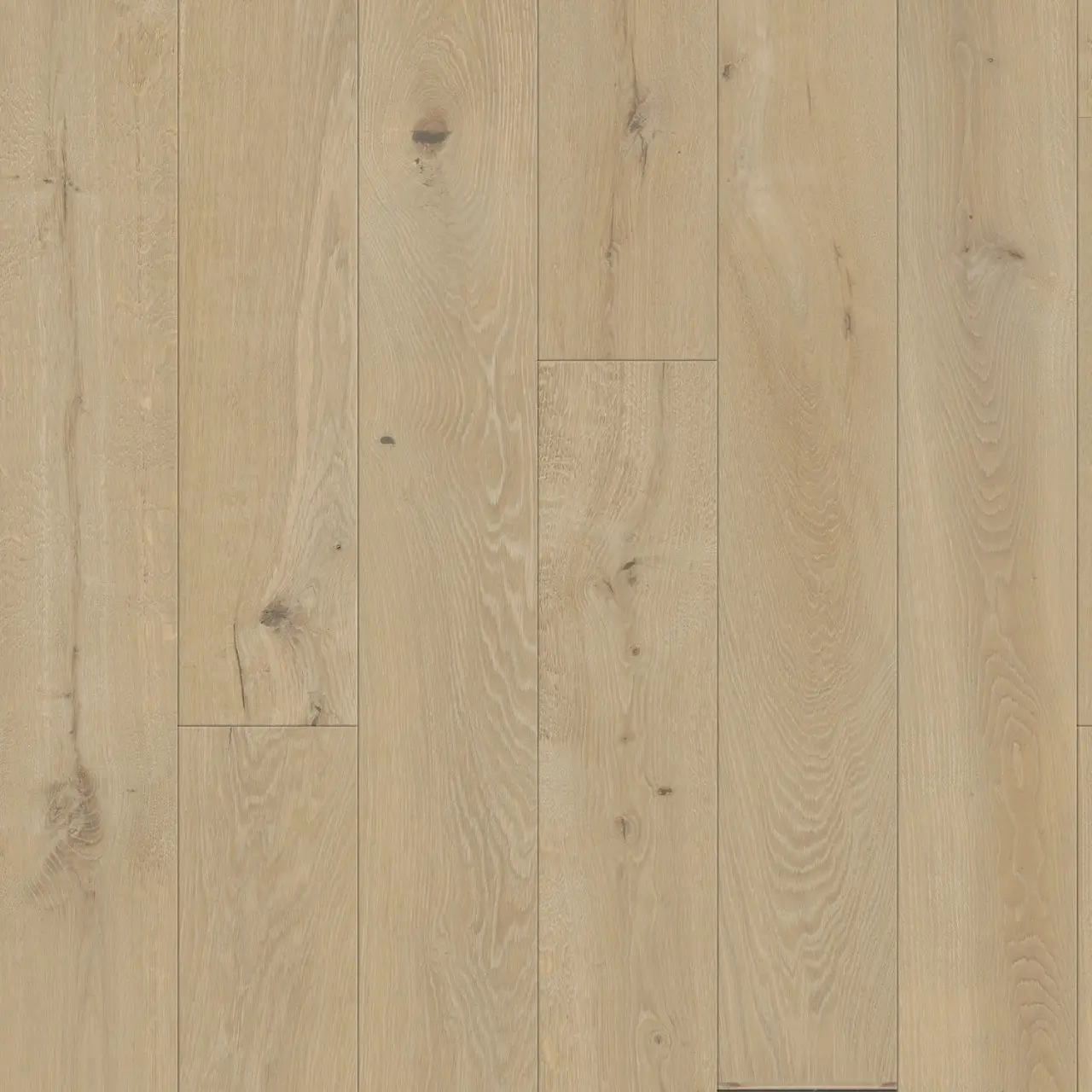 DuChateau Atelier Alpenglow European Oak Engineered Hardwood, installed in a room