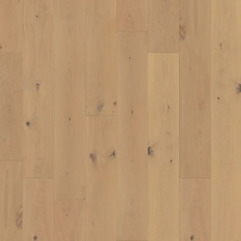 DuChateau Beaujou Clou European White Oak Engineered Hardwood, installed in a room