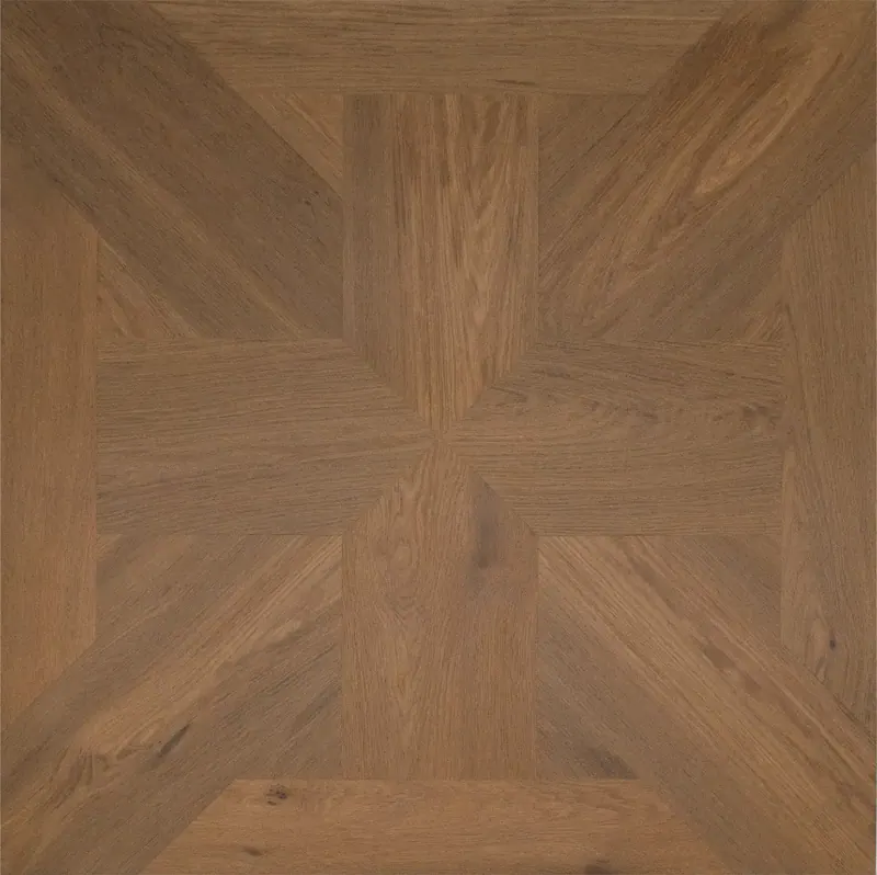 DuChateau Bespoke Parquet Panel Carnac Hardwood Engineered Hardwood, installed in a room