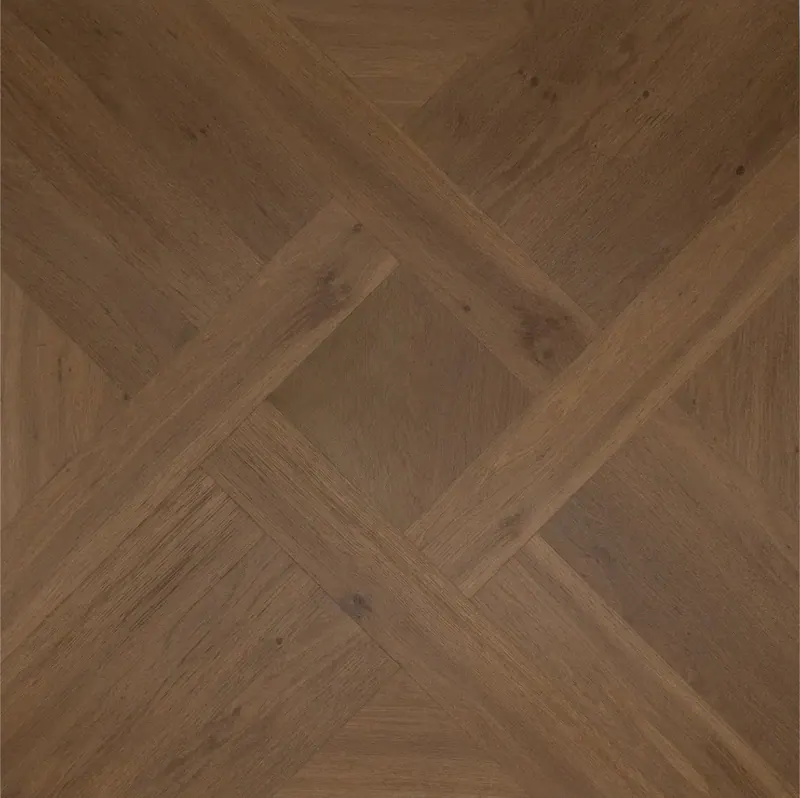 DuChateau Bespoke Parquet Panel Chaumont Hardwood Engineered Hardwood, installed in a room